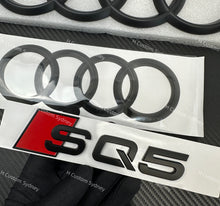 Load image into Gallery viewer, SQ5 Matte Black Badges Set For Audi SQ5 8R FY 2013-2024 Exclusive Pack
