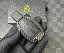 Load image into Gallery viewer, Brabus Style Carbon Fiber Key Fob Cover Pack For Mercedes AMG A CLA C GLC GLE GLS Old Model key Exclusive Made
