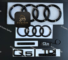 Load image into Gallery viewer, Q5 Gloss Black Full Badges Package For Audi Q5 TDI Exclusive Pack
