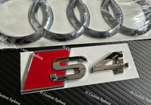 Load image into Gallery viewer, OEM S4 Chrome Badges Pack For Audi S4 B8 B9 Model 2013-2019
