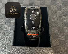 Load image into Gallery viewer, Brabus Style Premium Genuine Forged Carbon Fiber Key Cover Case FOB For Mercedes AMG Model A45s CLA45s C63s E63S GLB35 GLC63S GLE63s C43 E53 G63 Exclusive Made
