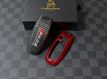 Load image into Gallery viewer, Special Edition RSQ8 Genuine Carbon Fiber Key Cover Keyring Package for Audi RSQ8 Exclusive Made Unique Gift
