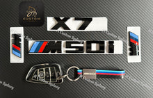 Load image into Gallery viewer, Gloss Black X7 M50i Full Badges Emblem For BMW X7 G07 2018-2023 Exclusive Pack
