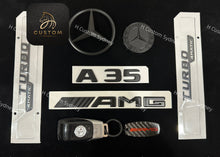 Load image into Gallery viewer, Matte Black A35 AMG Badges Package For Mercedes A35 W177 V177 Exclusive Pack
