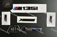 Load image into Gallery viewer, Gloss Black M135i Full Badges Emblem For BMW M135i F40 2019-2024 Exclusive Pack
