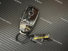 Load image into Gallery viewer, Premium Genuine Carbon Fiber Key Cover Case FOB For Mercedes AMG Model A45s CLA45s C63s E63S GLB35 GLC63S GLE63s C43 E53 Custom Made
