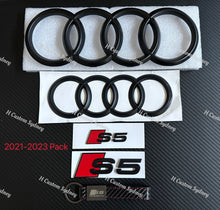 Load image into Gallery viewer, S5 Matte Black Full Badges Package For Audi S5 8T F5 2013-2024 Exclusive Pack
