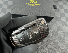 Load image into Gallery viewer, SQ2 Premium Carbon Fiber Key Fob Cover Case For Audi SQ2 Custom Made Exclusive Gift
