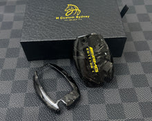 Load image into Gallery viewer, Luxury Forged Carbon Fiber AMG Edition One Key Fob Cover Case Fit For Mercedes A C GLC GLE GLS CLA GLA Class A45 CLA45 GLA45 C43 C63S GLC63s GLE63S GLS63 Exclusive Edition
