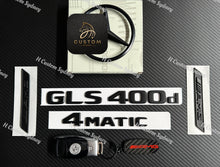 Load image into Gallery viewer, GLS400d Matte Black Full Badges Package For Mercedes GLS400d X167 Exclusive Pack
