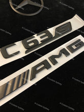 Load image into Gallery viewer, C63S Matte Black Badges Package For Mercedes C63S AMG W205 C205 A205 S205 Exclusive Pack
