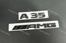 Load image into Gallery viewer, Gloss Black A35 AMG Badges Package For Mercedes A35 W177 V177 Exclusive Pack
