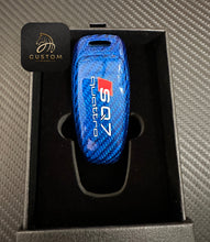 Load image into Gallery viewer, SQ7 Premium Fiber Key Fob Cover for Audi SQ7 New Model Exclusive Made
