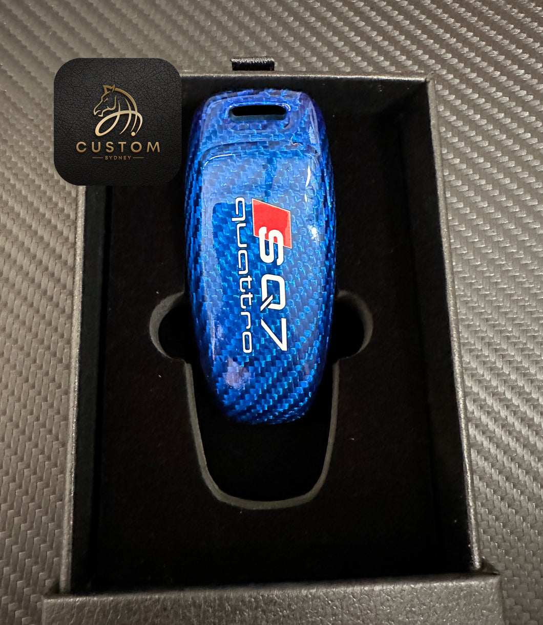 SQ7 Premium Fiber Key Fob Cover for Audi SQ7 New Model Exclusive Made