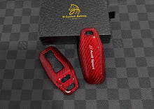 Load image into Gallery viewer, Luxury Carbon Fiber Key Fob Cover Case For Audi New RS Model Exclusive Carbon Edition
