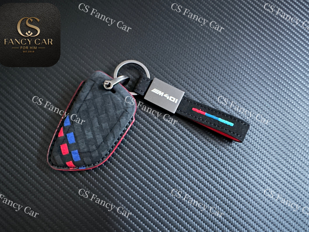 Premium Alcantara leather Key Cover Case For BMW X3 X4 M40i Model Exclusive Made Gift