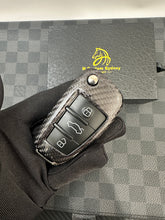 Load image into Gallery viewer, RS3 Premium Carbon Fiber Key Fob Cover Case For Audi RS3 8V Custom Made Exclusive Edition
