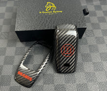 Load image into Gallery viewer, Brabus Style Premium Genuine Carbon Fiber Key Cover Case FOB For Mercedes AMG Model A45s CLA45s C63s E63S GLB35 GLC63S GLE63s C43 E53 G63 Exclusive Made
