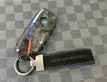 Load image into Gallery viewer, Luxury Forged Carbon Fiber Key Fob Cover Case For BMW New 5 7 series i5 i7 iX X5 X6 X7 LCI New Generation Key Exclusive Edition
