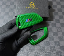 Load image into Gallery viewer, Custom Genuine Carbon Fiber Keyring Key Fob Cover For BMW New M2 G87 2023-2026 Exclusive Edition
