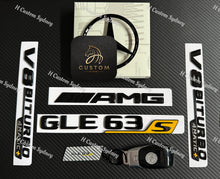 Load image into Gallery viewer, GLE63S Gloss Black Badges Package For Mercedes GLE63S V167 C167 2020-2023 Exclusive Pack
