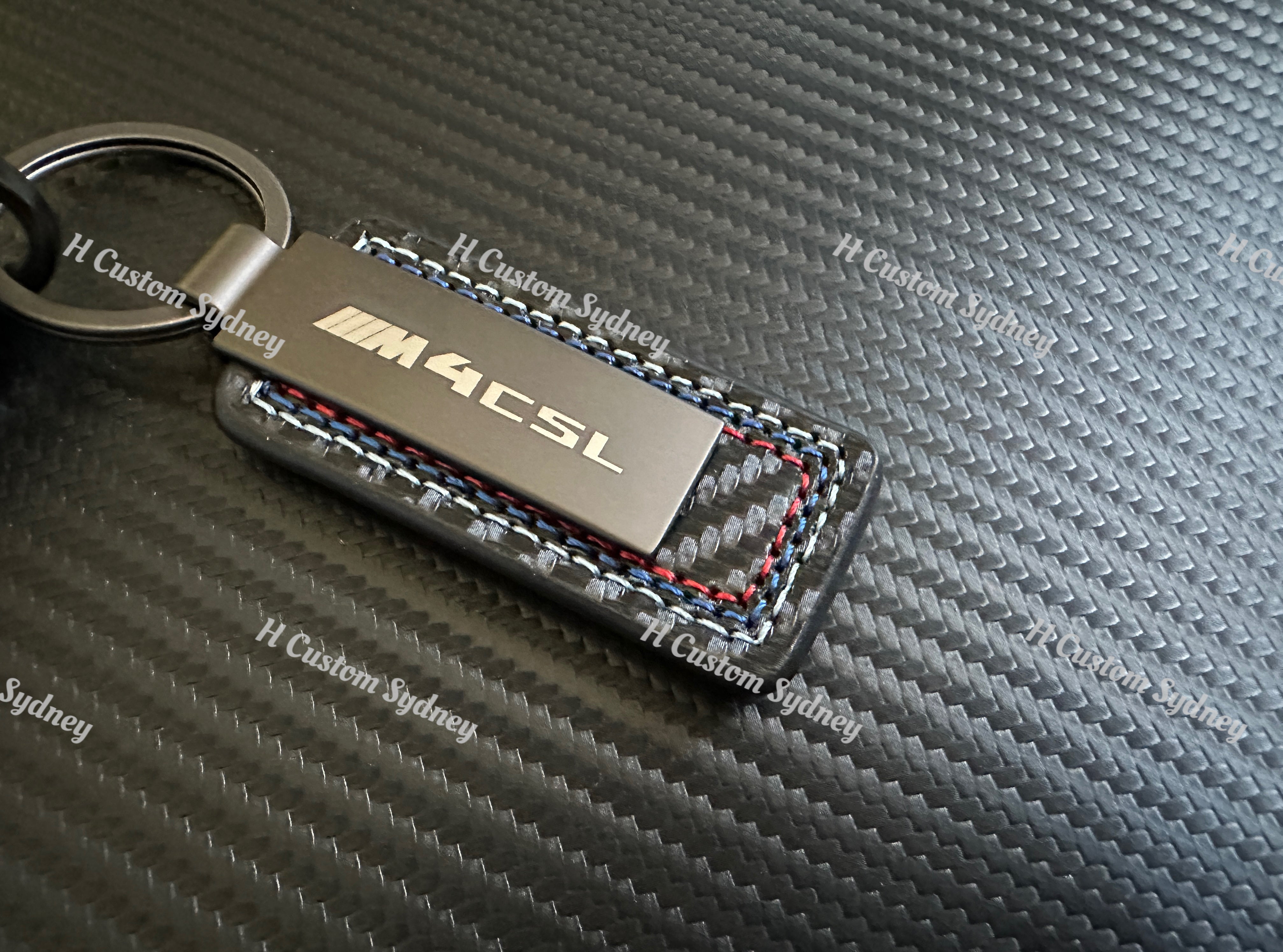 M4 CSL Genuine Carbon Fiber Keyring Key Fob Cover For BMW New M4 CSL M ...
