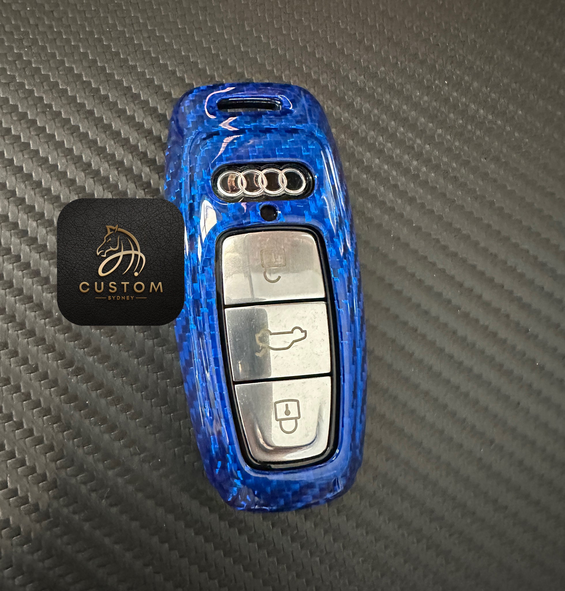 Premium Fiber Key Fob Cover Case For Audi New RS3 RS6 RS7 RSQ8 Exclusi ...