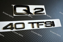 Load image into Gallery viewer, Gloss Black Q2 Badges Package For Audi Q2 35TFSI 40TFSI Exclusive Pack
