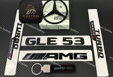 Load image into Gallery viewer, GLE53 Gloss Black Badges Emblems Package For Mercedes GLE53 V167 C167 2019-2023 Exclusive Night Edition Pack
