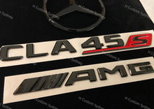 Load image into Gallery viewer, Gloss Black CLA45S Full Badges Package For Mercedes CLA45S C118 Exclusive Pack
