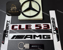 Load image into Gallery viewer, CLE53 Gloss Black Badges Pack For Mercedes CLE53 C236 A236 Special Night Edition
