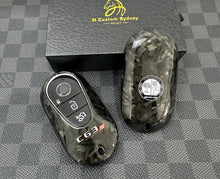 Load image into Gallery viewer, Luxury Forged Carbon Fiber Key Fob Cover Case For Mercedes C63S AMG W206 S206 Model Custom Made Exclusive Edition
