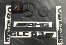 Load image into Gallery viewer, GLC63S Matte Black Badges Package For Mercedes GLC63S X253 C253 2019-2023 Exclusive Night Edition Pack
