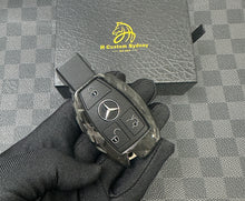 Load image into Gallery viewer, Luxury Forged Carbon Fiber AMG Edition One Key Fob Cover Case Fit For Mercedes A C GLC GLE GLS CLA GLA Class A45 CLA45 GLA45 C43 C63S GLC63s GLE63S GLS63 Exclusive Edition
