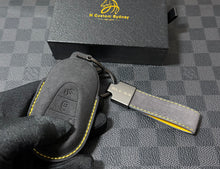 Load image into Gallery viewer, Mercedes AMG GLC53 X254 C254 Premium Custom Alcantara Key Cover Keychain Set Exclusive Edition
