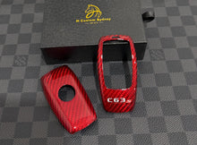 Load image into Gallery viewer, Luxury Carbon Fiber Key Fob Cover Case For Mercedes W205 C63S AMG 2019-2023 Model Custom Made Exclusive Edition
