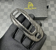 Load image into Gallery viewer, Luxury Carbon Fiber Key Case｜Premium Protective Cover Compatible with Porsche Macan EV Key Fob Exclusive Edition
