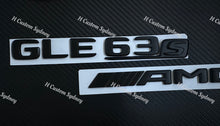 Load image into Gallery viewer, Full Matte Black GLE63S Badges Package For Mercedes GLE63S W166 2016-2019 Exclusive Pack
