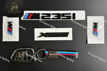 Load image into Gallery viewer, Gloss Black M235i Full Badges Emblem For BMW M235i F44 2019-2024 Exclusive Pack
