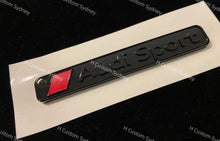 Load image into Gallery viewer, Audi RS3 Gloss Black Badges Emblems Package for RS3 8V 8Y Exclusive Pack
