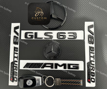Load image into Gallery viewer, Gloss Black GLS63 Badges Package For Mercedes GLS63 X167 2021-2024 Exclusive Pack
