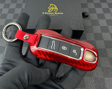 Load image into Gallery viewer, Porsche GTS Premium Carbon Fiber Key Fob Cover Case For Porsche Cayenne Taycan Panamera 911 Custom Made
