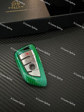 Load image into Gallery viewer, Premium Fiber Key Fob Cover For BMW X3 X4 X5 X6M Competition Exclusive Pack
