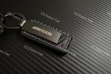 Load image into Gallery viewer, M50i Genuine Carbon Fiber Keyring Key Fob Cover For BMW X5 X6 X7 M50i Model Custom Made Exclusive Gift
