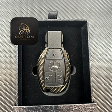 Load image into Gallery viewer, AMG GTR Premium Genuine Carbon Fiber Key Fob Cover Pack For Mercedes AMG GTR C190 Models Exclusive Made
