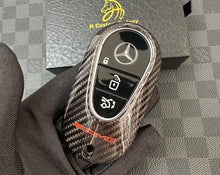 Load image into Gallery viewer, Premium Carbon Fiber Key Fob Cover Case For Mercedes AMG New C E GLC S EQ Class W206 X254 W223 C236 W214 X290 Exclusive Made
