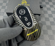 Load image into Gallery viewer, Premium Carbon Fiber Key Fob Cover For Mercedes AMG New C E GLC S EQ Class W206 X254 W223 C236 W214 Exclusive Made
