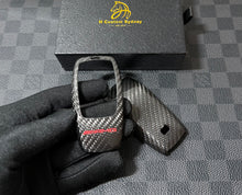Load image into Gallery viewer, Luxury Genuine Carbon Fiber Key Cover Case For Mercedes AMG Model A C E CLA GLC GLE GLS Class Custom Made Exclusive AMG Edition
