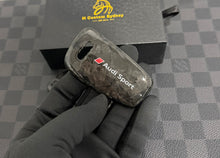 Load image into Gallery viewer, Premium Forged Carbon Fiber Key Cover For Audi RS3 S3 RSQ3 Q2 Q3 R8 Custom Made Exclusive Audi Sport Edition

