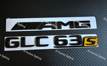 Load image into Gallery viewer, GLC63S Gloss Black Badges Package For Mercedes GLC63S X253 C253 Exclusive Pack
